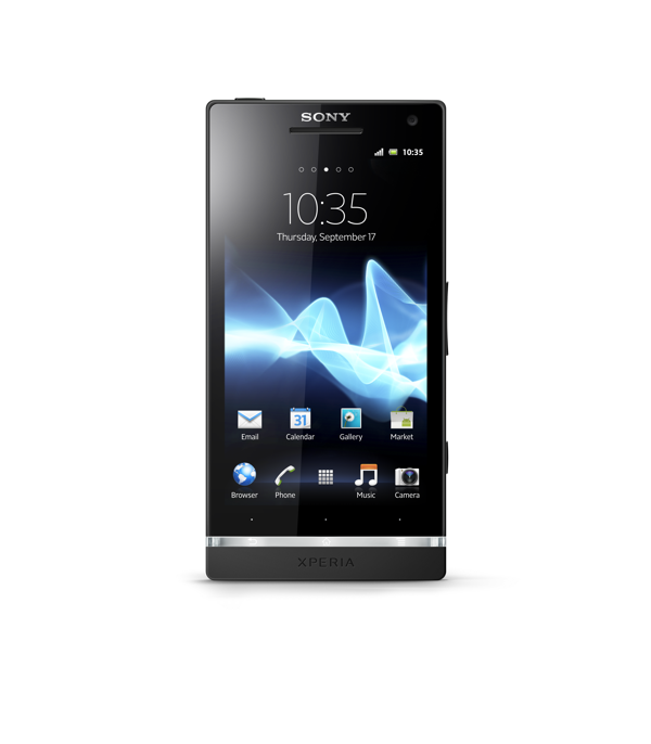 xperia s frontv black