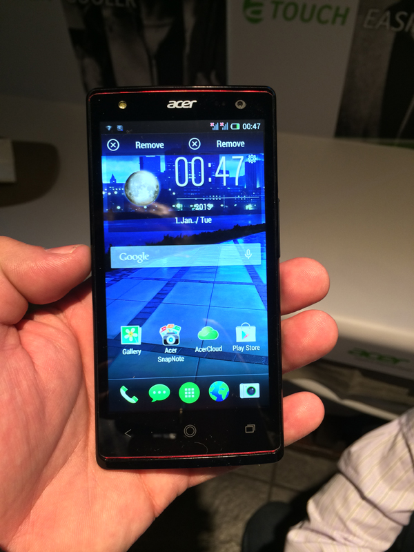 acer liquid e3 przod