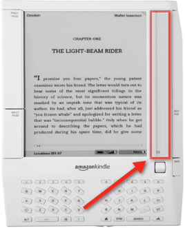 amazon kindle-scroll-window
