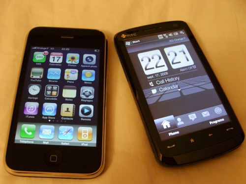 htc touch hd iphone