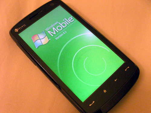htc touch hd wm green