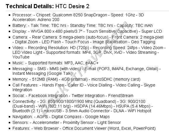 htcdes2-specs