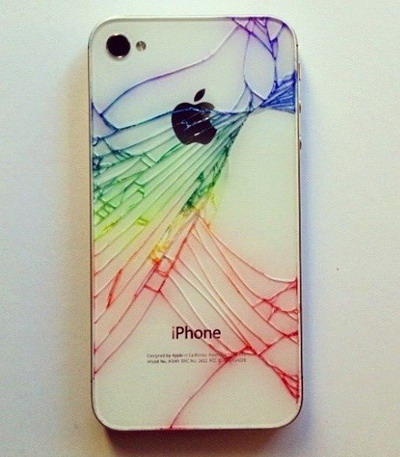 iphone 4 pekniety pomalowany