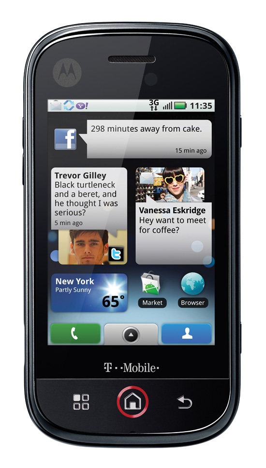 motorola-cliq front home
