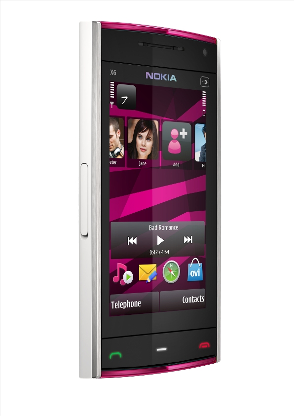 nokiax6 white pink left