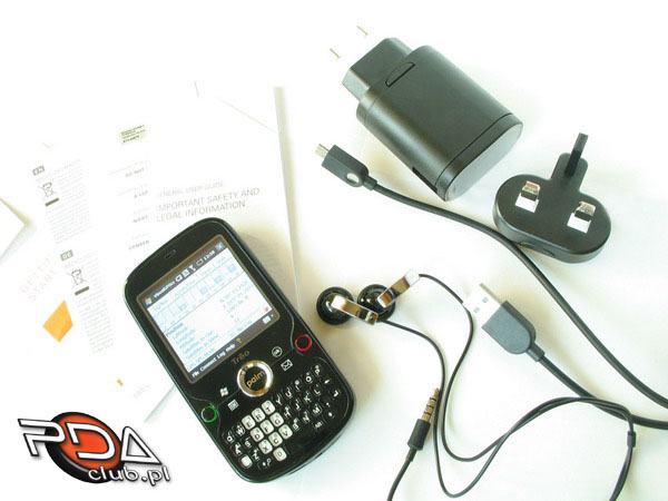 palm treo pro test - zestaw