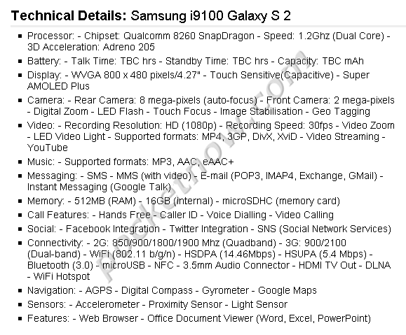 samgals216-specs