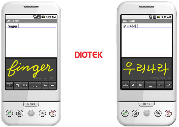 Diotek Android Handwriting Recognition