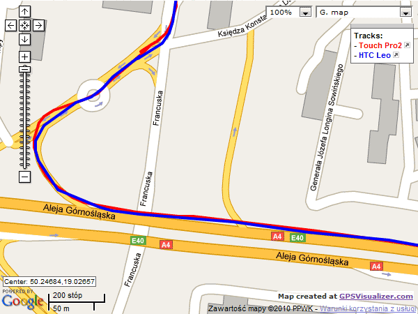 HTC Leo HD2 test - GPS mapa 1