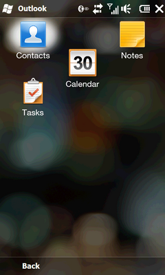 HTC Leo HD2 test - SS Folder Outlook