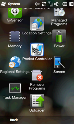 HTC Leo HD2 test - SS Sett F Sys 2