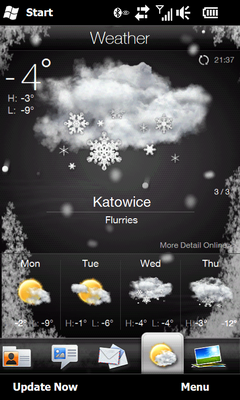 HTC Leo HD2 test - SS TF Weather
