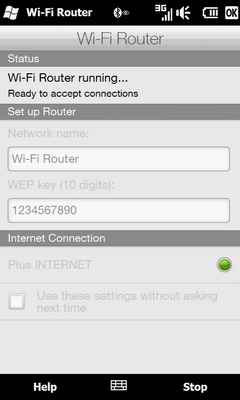 HTC Leo HD2 test - SS WiFi Router 1