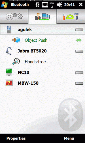 HTC Touch Pro2 test - SS BT 2