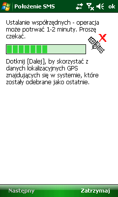 Mio K70 test - SS Polozenie SMS