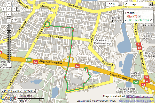 Mio K70 test - mapka 1