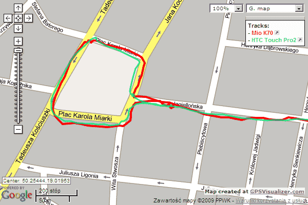 Mio K70 test - mapka 3
