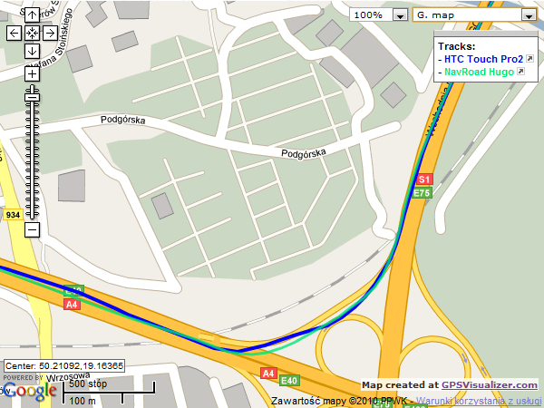 NavRoad Hugo test - SS Mapa1