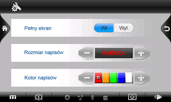NavRoad Hugo test - SS Ustawienia filmow