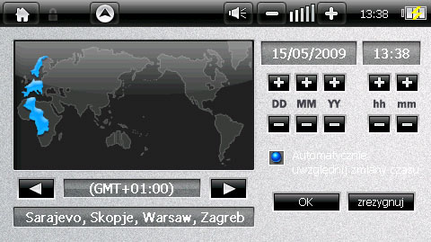 NavRoad Q1 test - SS data i zegar