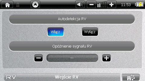 NavRoad Q1 test - SS ustawienia RV