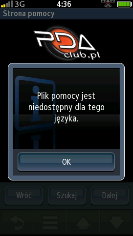 Nuvifone G60 - SS pomoc