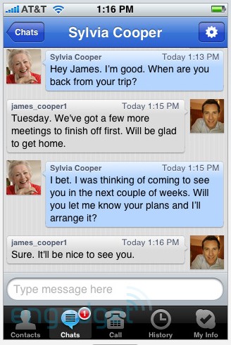 Skype iPhone 2