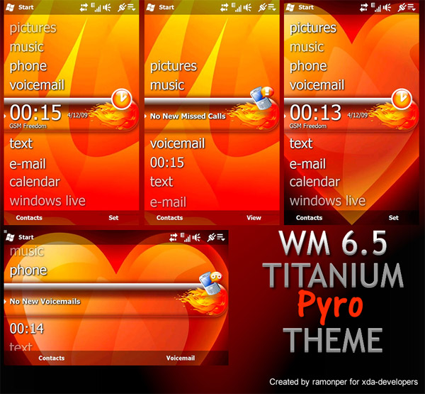 Titanium WM65 theme pyro