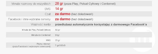 freem cennik