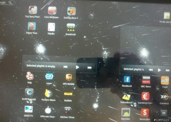 honeycomb moto tablet blurry
