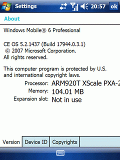 i-mate 8150 test - ss about