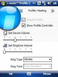 i-mate 8502 test - ss profile manager