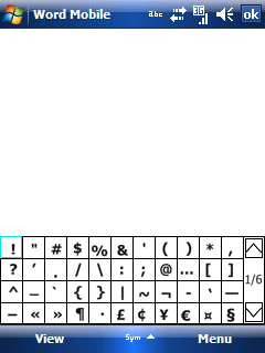 i-mate 8502 test - ss symbolpad anim