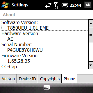 palm treo pro test - ss about phone