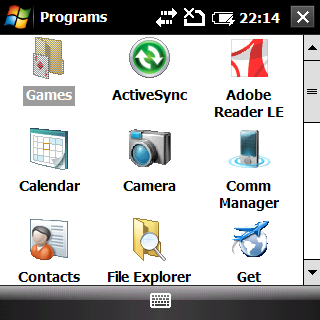 palm treo pro test - ss menu start orig