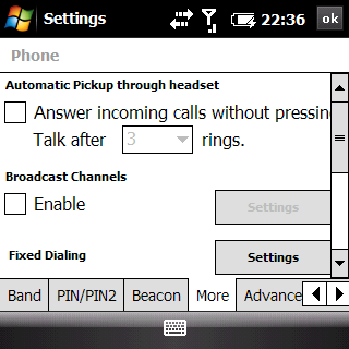 palm treo pro test - ss phone pickup