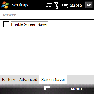 palm treo pro test - ss screensaver
