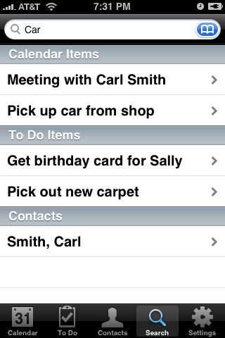 pocket informant iphone agenda
