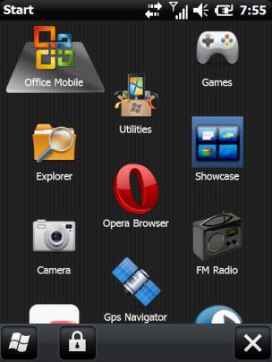 windows mobile 6.5 kwadratowe przyciski 1
